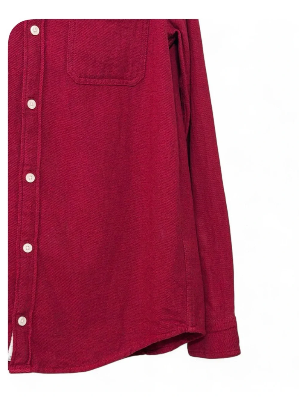 Abercrombie Boys Youth Long Sleeve Oxford Button Up Heather Red Size 15/16 Youth